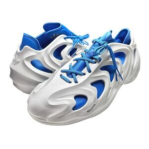 adidas | Men | adiFOM Q Grey Bright Royal Blue Sculpted Foam Athletic Shoes | 13